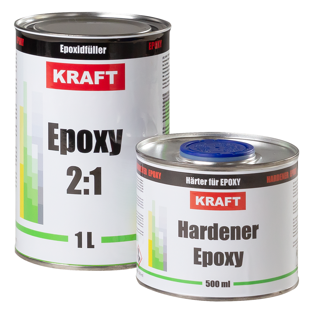 Грунт эпоксидный KRAFT EPOXY 2:1
с отвердителем KRAFT HARDENER F EPOXY